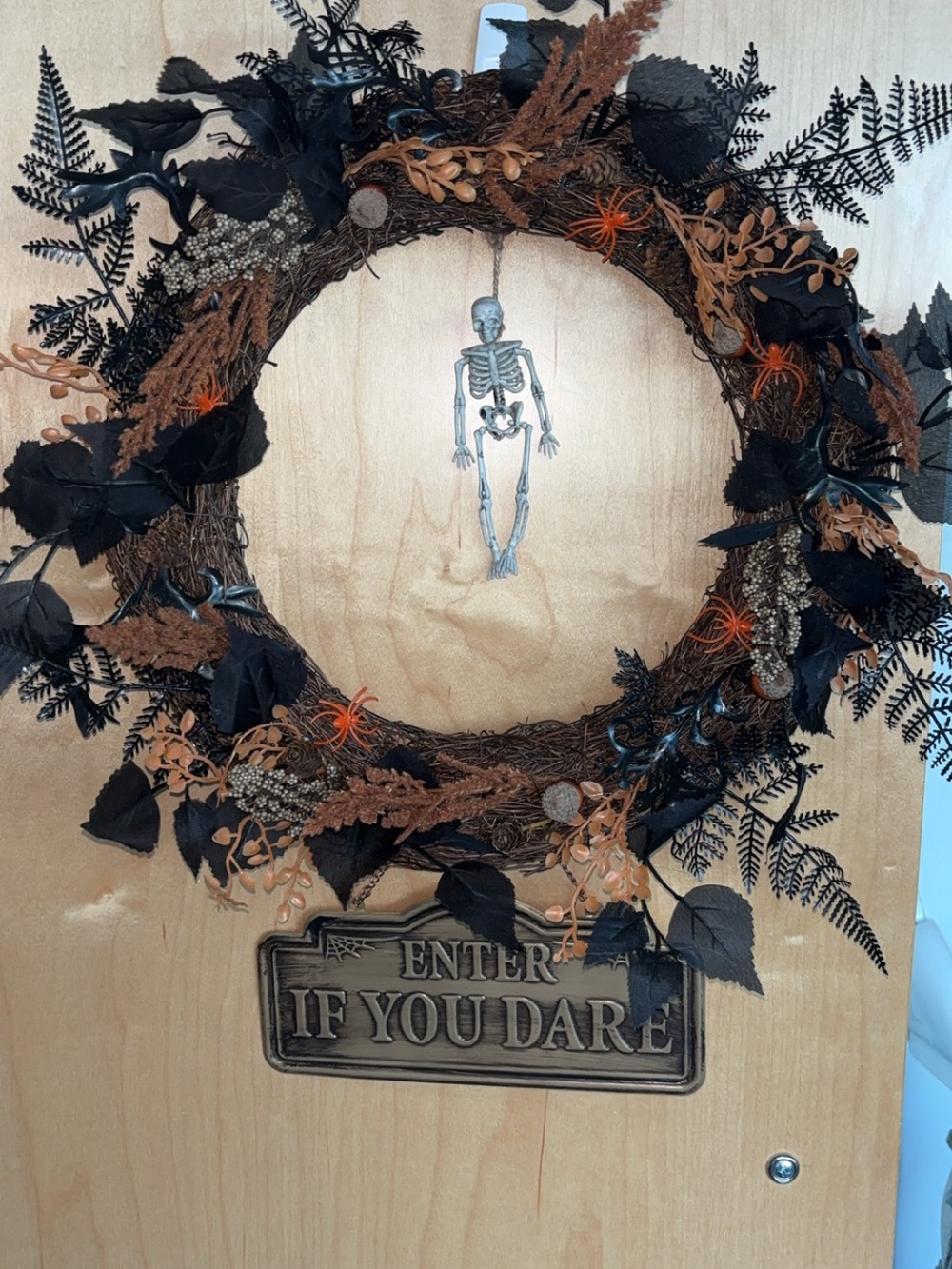 Halloween Black & Orange Wreath by ME